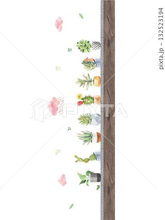 Abstract patterns and beautiful watercolor floral illustrations 132523194