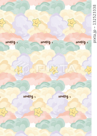Abstract patterns and beautiful watercolor floral illustrations Abstract patterns and beautiful watercolor floral illustrations 132523338