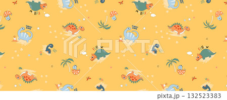 Abstract patterns and beautiful watercolor floral illustrations 132523383