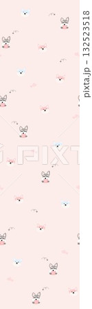 Abstract patterns and beautiful watercolor floral illustrations 132523518