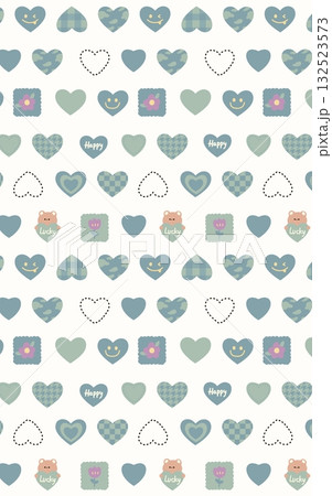 Abstract patterns and beautiful watercolor floral illustrations 132523573