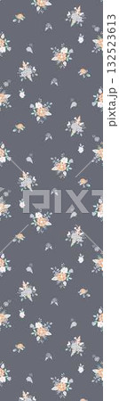 Abstract patterns and beautiful watercolor floral illustrations 132523613