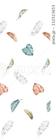 Abstract patterns and beautiful watercolor floral illustrations Abstract patterns and beautiful watercolor floral illustrations 132523653