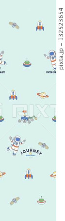 Abstract patterns and beautiful watercolor floral illustrations 132523654