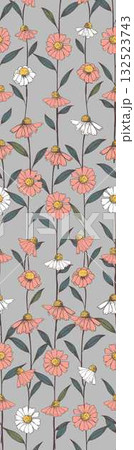Abstract patterns and beautiful watercolor floral illustrations Abstract patterns and beautiful watercolor floral illustrations 132523743