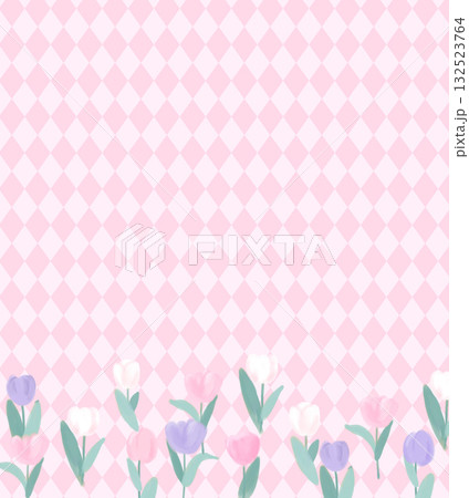 Abstract patterns and beautiful watercolor floral illustrations 132523764