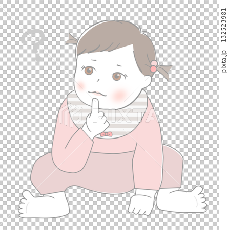 Baby thinking Baby thinking 132523981