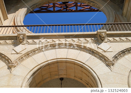 Historic stone arches with ornate details Historic stone arches with ornate details 132524003