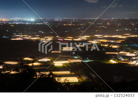 《愛知県》電照菊・ビニールハウスが輝く夜景 《愛知県》電照菊・ビニールハウスが輝く夜景 132524033