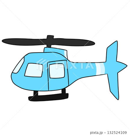 ヘリコプター　シンプル 132524109