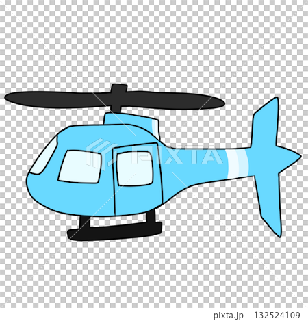 ヘリコプター　シンプル 132524109