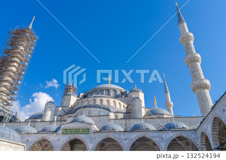 イスタンブールのモスク ブルーモスクの絶景 イスタンブールのモスク ブルーモスクの絶景 132524194