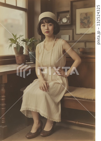 昭和レトロな女性 昭和レトロな女性 132524325