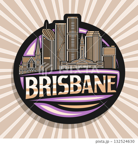 Vector logo for Brisbane 132524630