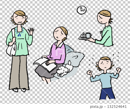 Depressed and worried woman Depressed and worried woman 132524641