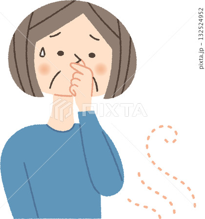 悪臭が気になるシニア女性 悪臭が気になるシニア女性 132524952