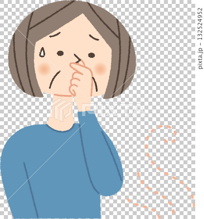 悪臭が気になるシニア女性 悪臭が気になるシニア女性 132524952