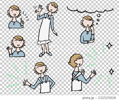 A housewife who conveys good news A housewife who conveys good news 132525026