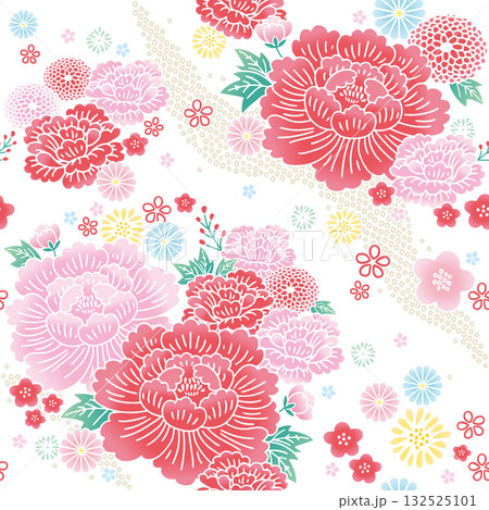 豪華な和柄背景 132525101