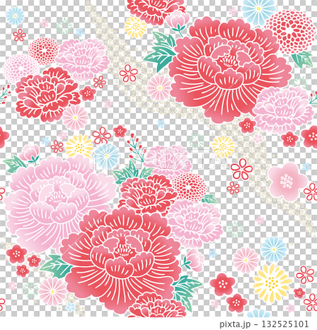 豪華な和柄背景 132525101