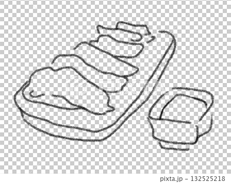 Pencil drawing style illustration of rice Pencil drawing style illustration of rice 132525218