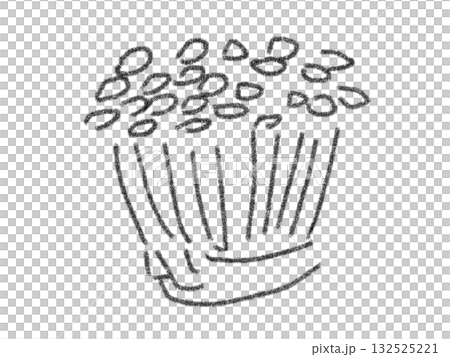 Pencil drawing style mushroom illustration Pencil drawing style mushroom illustration 132525221