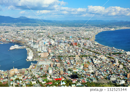 北海道 秋の青空 函館からの風景 北海道 秋の青空 函館からの風景 132525344