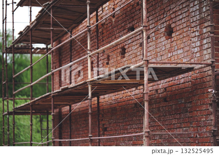 Restoration of an old brick building Restoration of an old brick building 132525495