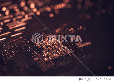 Motherboard with a large background 132525588