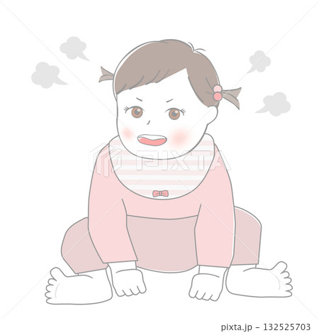 怒っている赤ちゃん 132525703