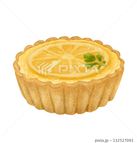 甘酸っぱいミニレモンタルトイラスト 132527091