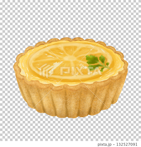 甘酸っぱいミニレモンタルトイラスト 132527091