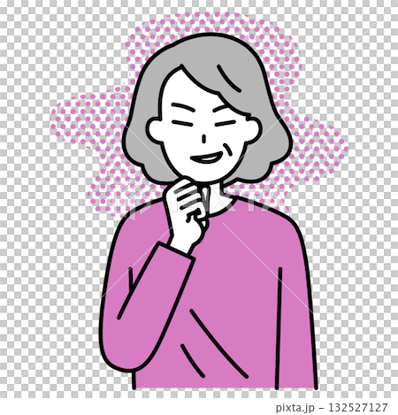 Scheming elderly woman Scheming elderly woman 132527127