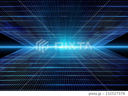 青い幾何学的な背景 132527379