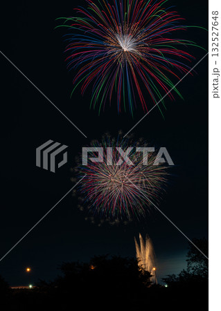 浜松市の中野町煙火大会の風景(静岡県) 浜松市の中野町煙火大会の風景(静岡県) 132527648