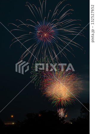 浜松市の中野町煙火大会の風景(静岡県) 132527652
