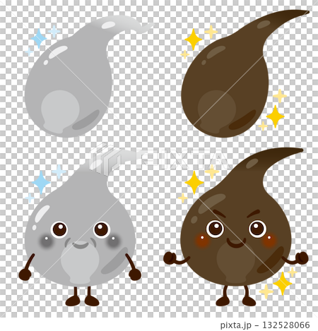 圖中分別描繪了一個髮根呈白色的人物和一個髮根呈黑色的人物。 圖中分別描繪了一個髮根呈白色的人物和一個髮根呈黑色的人物。 132528066