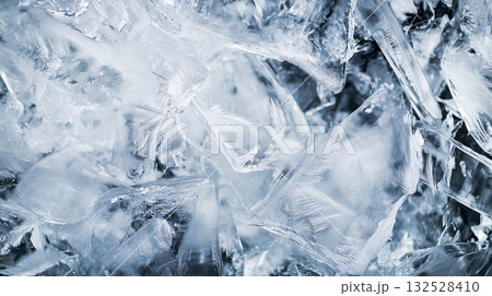暗い色調の氷のテクスチャ背景画像 暗い色調の氷のテクスチャ背景画像 132528410
