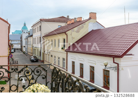 Old Town Street View from Balcony with Historic Buildings 132528688