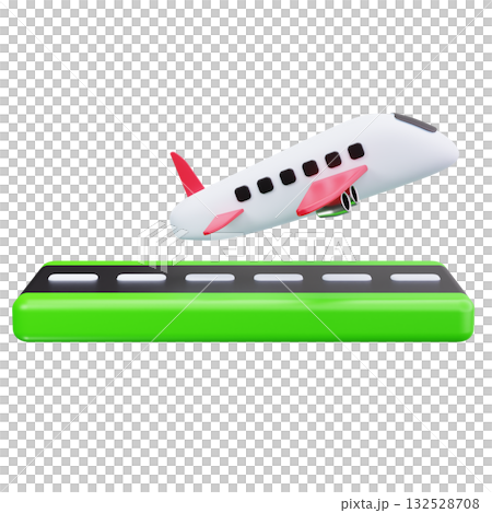 Airplane On Runway 132528708