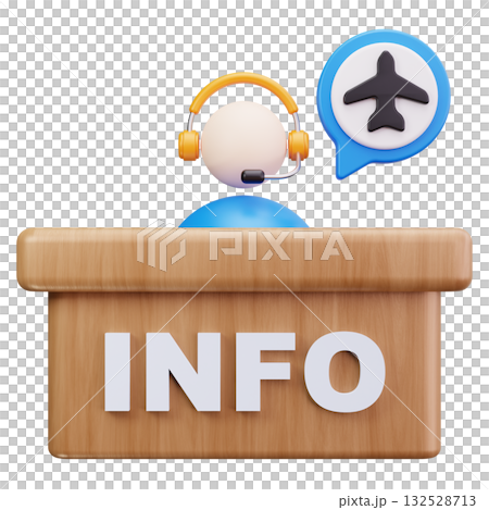 Airport Information Desk 132528713