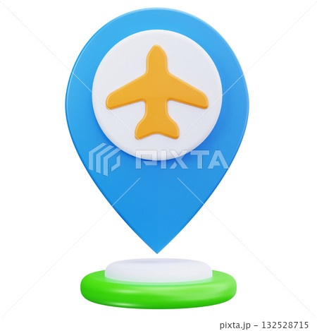 Airport Location Marker 132528715