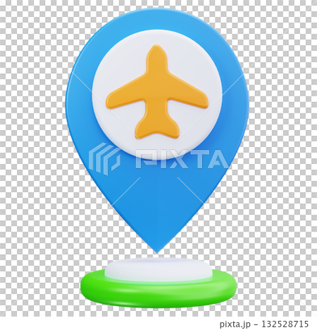 Airport Location Marker 132528715
