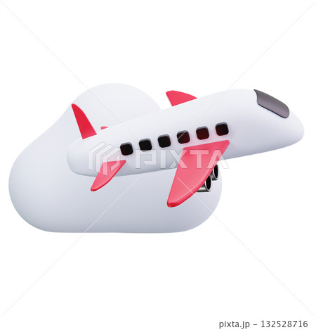 Airplane In Cloud 132528716