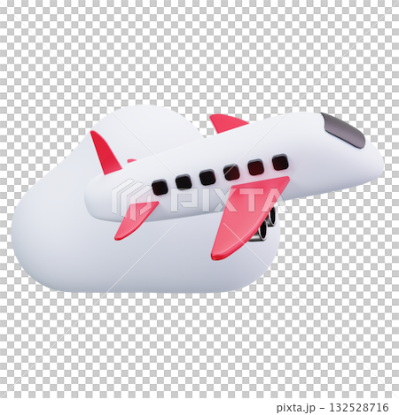 Airplane In Cloud 132528716