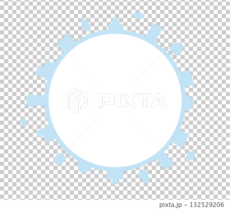 Simple illustration of a building on the earth - vector 132529206