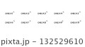 シンプルな手書きの数字セット　チェック/check　塗りなし 132529610