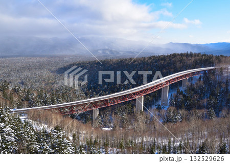 冬 三国峠 松見大橋 冬 三国峠 松見大橋 132529626