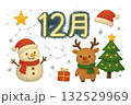 かわいいクリスマスのイラスト素材 132529969