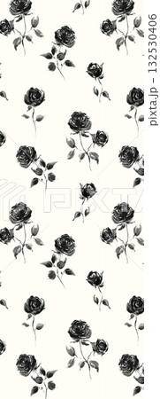 Abstract patterns and beautiful watercolor floral illustrations 132530406